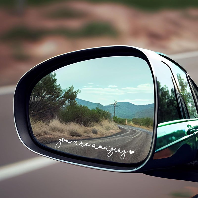 OFlyDesigns 2 x You are Amazing Vinyl Sticker Mirror Decor Car Decal for Women Affirmation Reminder Sticker for Her New Car Decor Water Bottle Decor Water Bottle Stickers - Image 5